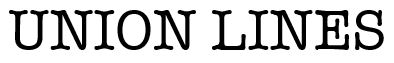 UNION LINES Logo American Typewriter